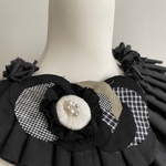 foglinenwork ポリエステル×cotton くしゅくしゅつけ襟