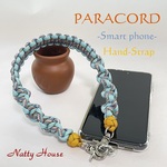 ハンドストラップ スマートホン PARACORD パラコード パラシュート アウトドア ロープ キャンプ 防災 手編み 送料無料