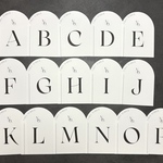 【1枚あたり¥53〜】両面・片面選べるテーブルナンバー アーチ型