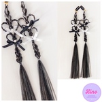 ブラックミックス🖤　引っかけるだけハートポイントエクステ 