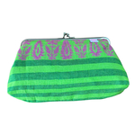 毎日がウキウキするがま口　バングラデッシュ生地シリーズ　ポーチ2