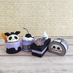 ハロウィンケーキセット【パープル】☆フェルトオブジェ