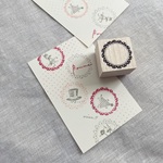 【A302】ハナマル枠黒(小)