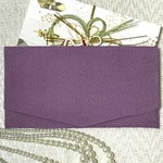 【正絹】慶弔両用金封袱紗（ふくさ）／ご祝儀・御香典袋入れ／フォーマル／紫色