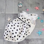 📌セール　完成品　👗ラウンドフリルネックワンピース　バルーンタイプ