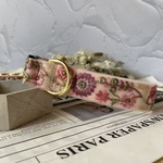 〈No.181〉オーダー首輪/刺繍リボン/首輪/リード/ハーネス/ハーフチョーク/ショルダーリード/ペットグッズ/
