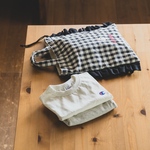 【名入れ刺繍OK】お着替え袋　体操着袋　名入れ刺繍　お名前刺繍　名入れ　刺繍　体操着入れ　体操服入れ　巾着袋　入園準備 入学準備 入学祝　女の子　保育園　幼稚園　小学校　通園　通学　チェック　体操