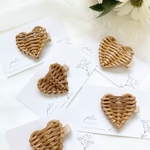 ハートラタンヘアクリップ❤︎