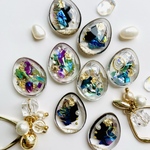 安定の人気者♥オーダーでお作りします♡デザインアートクレール✿ビジューまたはシフォンタッセル付き ピアス/イヤリング