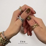 kasanaru ring - 重なり合う線 - 錫 オープンリング 指輪 ピンキーリング アレルギー対応 シルバーリング ゴールドリング ペアリング ペア メンズ 錆びない つけっぱなし