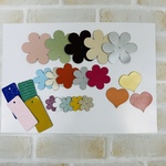 国産本革●牛革レザーパーツ♥色・型いろいろ２２枚セット【TA４】姫路レザー　