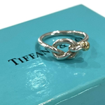 1827  【TIFFANY&CO. 】silver925.K18  13号ラブノットリング 13号 シルバーゴールドコンビ ヴィンテージ ティファニー 指輪メンズリングペアアクセサリー　ペアリング