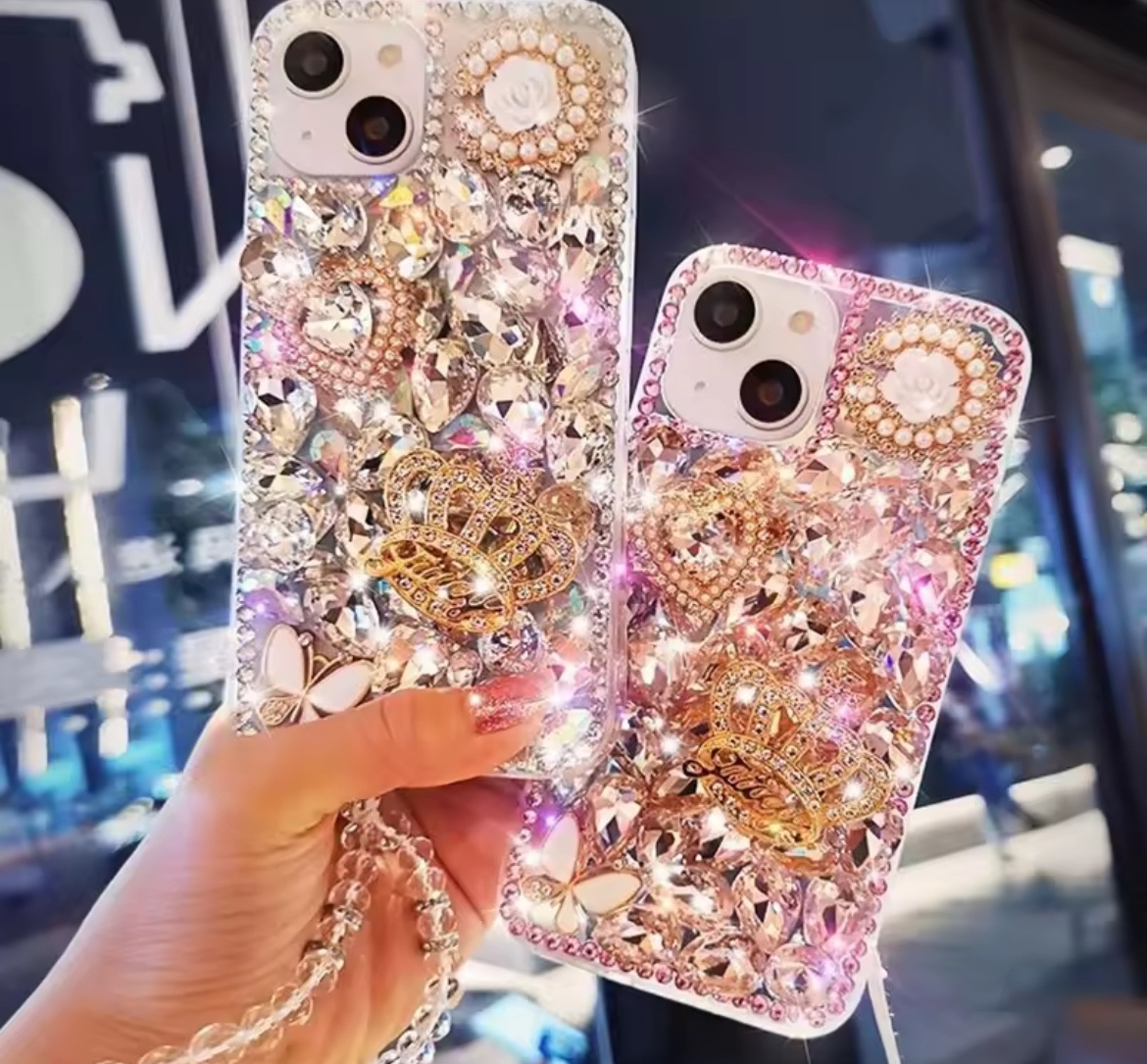 りゅうな　デコ電 おぱんちゅうさぎ iPhoneケース デコ電の通販 by rise's shop