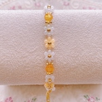 【再販】リニューアル✩推し活ブレスレット🧡オレンジ(ゴールド)