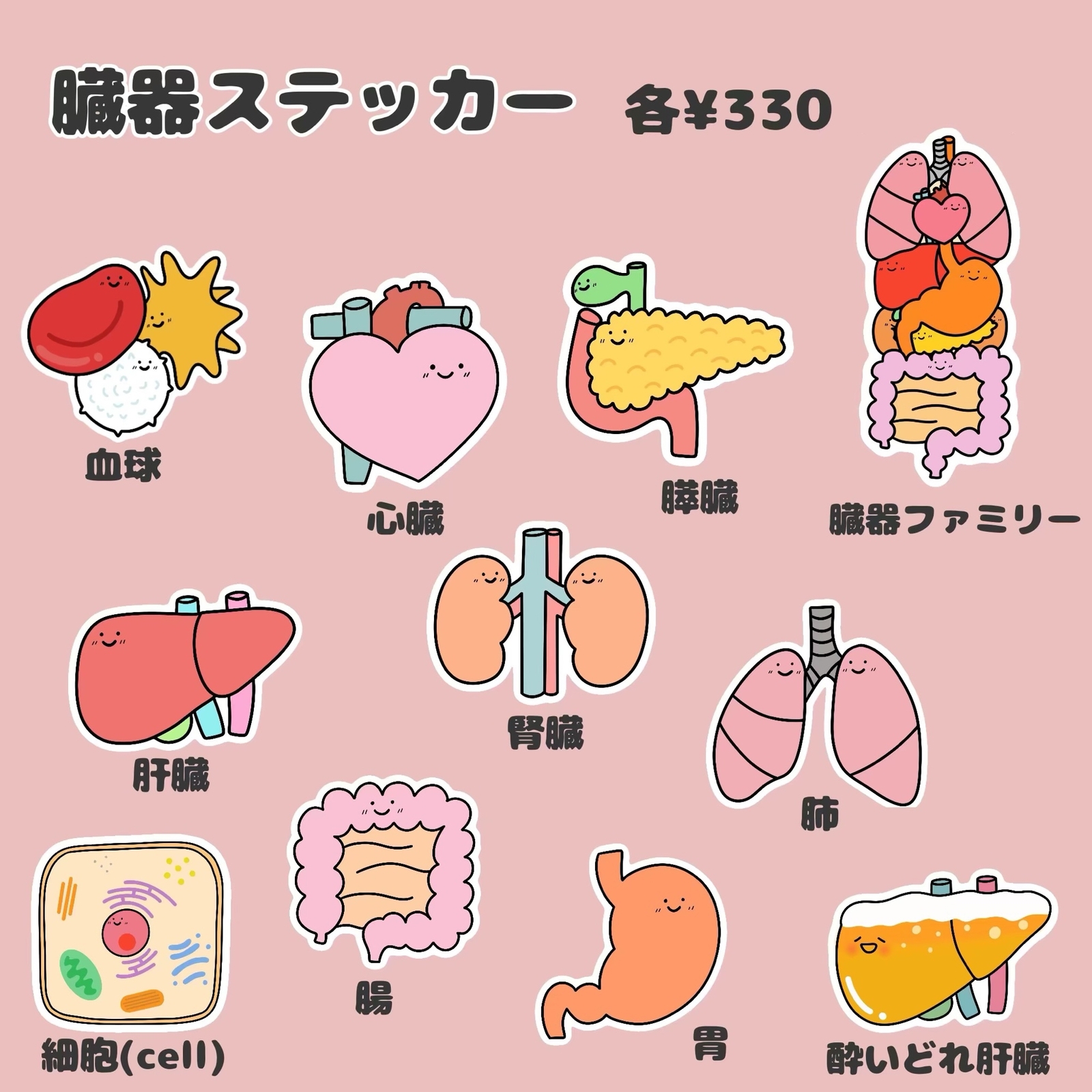 人気✨】手書きイラストの臓器キーホルダー - h-h-mulberry | minne