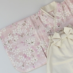 ベビー袴　女の子袴　桜　花柄　ピンク　