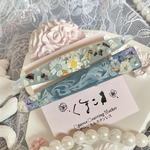ヘアクリップ2本セット(ブルー)