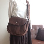 ショルダーＭ　クリ　帆布