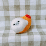 羊毛フェルト　エビフライなアザラシさん