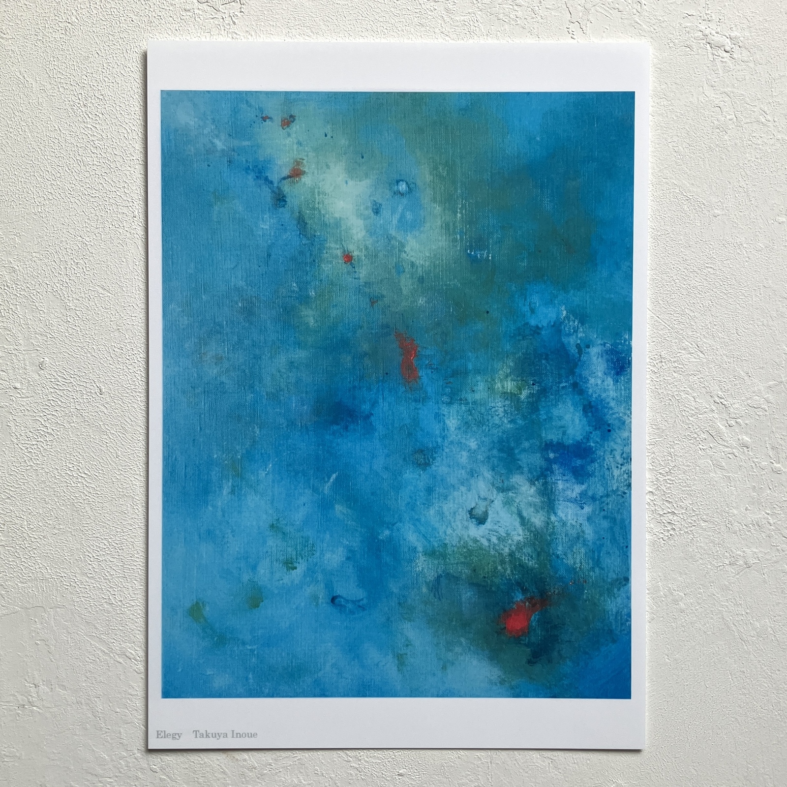 絵画　油絵　原画　青い記憶　青　グラデーション　抽象画　Ｆ8サイズ　Ｓ.Ｉ 絵画 油絵 原画 青い記憶 青 グラデーション 抽象画 F8サイズ