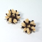 オールド プラスチック イヤリング リーフ ブーケ 西ドイツ レトロ ヴィンテージ アンティーク E00142