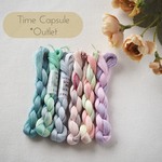 🆕【SALE】レース糸(細め) 🌸 ≪タイムカプセル・アウトレット≫ No.203 ６色セット (各色約50ｍ) 🌸 手染め糸 タティングレース 段染め糸