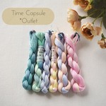 🆕【SALE】レース糸(細め) 🌸 ≪タイムカプセル・アウトレット≫ No.205 ６色セット (各色約50ｍ) 🌸 手染め糸 タティングレース 段染め糸