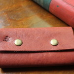 b ◇Bag ハンドル 革カバー ◇れんが色＊ワンハンドル＊クレスコ