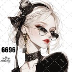 original sticker « no.6696 »     //     人物ステッカー オリジナルステッカー オリジナル人物ステッカー ステッカー cotton melody 