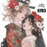 original sticker « no.6703 »     //     人物ステッカー オリジナルステッカー オリジナル人物ステッカー ステッカー cotton melody 