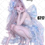 original sticker « no.6717 »     //     人物ステッカー オリジナルステッカー オリジナル人物ステッカー ステッカー cotton melody 