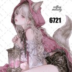 original sticker « no.6721 »     //     人物ステッカー オリジナルステッカー オリジナル人物ステッカー ステッカー cotton melody 