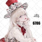 original sticker « no.6786 »     //     人物ステッカー オリジナルステッカー オリジナル人物ステッカー ステッカー cotton melody 