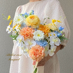 🍀オーダーブーケM受付ページ💐ブートニア付き✨ウェディングブーケ　アーティフィシャルフラワー　アーティフィシャルフラワーブーケ　ブライダルブーケ　前撮り　リゾートブーケ　トロピカルブーケ　