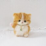 送料無料🌷もふもふ子猫ちゃん2３　茶とら🌸🌟🌸羊毛フェルト　