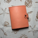 本革ノートカバー/手帳カバー/ピンク