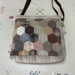 パッチワーク　大きめののショルダーバッグ