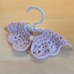 新色コットンケープ(付け襟風) きらめき淡いパープル(上品なラメ)