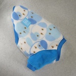 ☆Sale☆M（胸40）ワンちゃん柄（ブルー）のシンプル袖付き♪