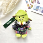 【送料無料】メメルのBIGフードパーカー　ペイント柄　ヘッドフォン付き　ハンドメイド　ぬい服　メメル服　ミセスグリーンアップル