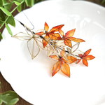 紅葉の髪飾り① ＊もみじ ＊秋 ＊ディップアート