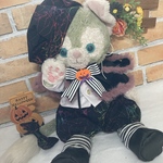 ハロウィン　ジェラトーニ Sサイズ☆蜘蛛の巣柄８点点セット☆ボア付きケープ