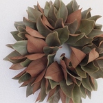 【再販】”泰山木「前途洋々」“葉っぱのリース