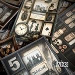 【A193コラージュ素材】Glee紙モノ/シール  ジャンクジャーナル　ヴィンテージ 　おすそ分け　レトロ