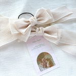 ꫛᥱꪝ＊ pony ribbon ＊ ラメシフォンポニーリボン ヘアゴム