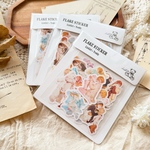  LizGirl × Teddy｜【大容量】クリアフレークステッカー（全16柄）