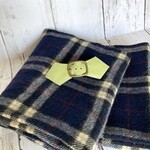 革のストールクリップ　ミントグリーン　110