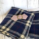 本革のストールクリップ　マロン　179