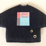 オビツ11 サイズ　ブルー×ピンク ロゴオーバーサイズTシャツ (白、黒、グレー)