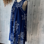 ☆sale!   浴衣の反物から　花柄ヨーク切り替えギャザーワンピース　浴衣リメイク♪